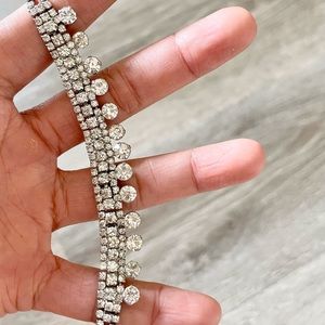 NEW wedding faux rhinestone necklace